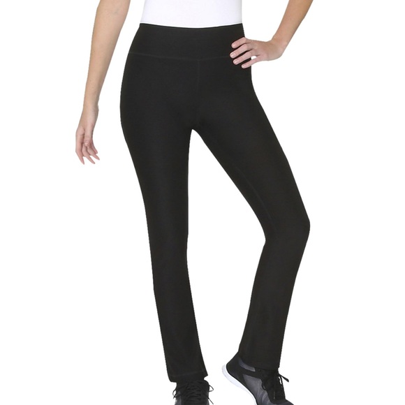Black Boot Cut Flared Yoga Pants - Picture 1 of 6